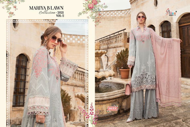 Shree Mariya B Lawn Latest Heavy Designer Shifely Embroidery Work Pakistani Salwar Suit Collection 